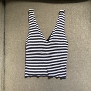 Striped Crop tank top.